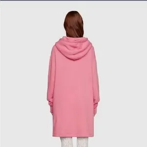 ワンピース GUCCIxDISNEY MICKEY MINNIE HOODED PINK FELTED COTTON DRESS GUCCI DRESS DISNEY MICKEY MINNIE MOUSE PRINT HOODED PINK